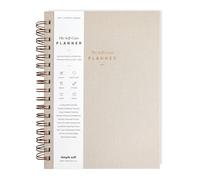 Simple Self - Planificador de autocuidado de 6 meses sin fecha, diario, mensual, semanal, centrado en el bienestar, la productividad, el logro de objetivos y la felicidad (arena, edición diaria: 6