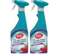 Simple Solution Eliminador de olores de arena para gatos, 500 ml (Paquete de 2)