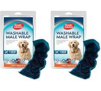 Simple Solution Lavable Perro Macho Envoltura, Grande (Paquete de 2)