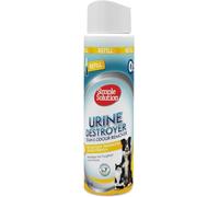 Simple Solution Nueva tecnología de pulverización Rellene el Destructor de orina | Removedor de Manchas y olores para Mascotas con Poder de Limpieza Pro-bacterias - 400ml