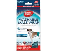 Simple Solution Pañal reutilizable lavable para perro macho, 1x M | Ultra absorbente, antifugas y ajustable. Ideal para incontinencia, orina por excitación o marcaje territorial de machos.