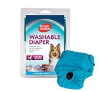 Simple Solution Pañales Reutilizables Lavables para Perras, Absorbentes con Ajuste a Prueba de Fugas, Micción Excitable o Incontinencia, 1 x Pañal Pequeño