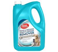 Simple Solution Quitaolores y Manchas de Mascotas Patio y Terraza 4L | Limpiador enzimático para orina, heces y vómitos en exteriores y jardines. Para perros, gatos y otras mascotas.