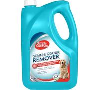Simple Solution Quitaolores y manchas para perros, 4 litros | Limpiador enzimático para orina, heces y vómito. Elimina desechos orgánicos en 15 min.