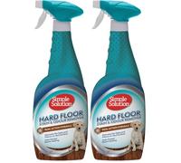 Simple Solution Removedor de Manchas y Olores de Mascotas para Pisos Duros, Limpiador de Doble Acción para Pisos Duros Sellados - 750ml (Paquete de 2)