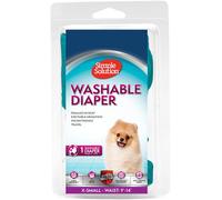 Simple Solution Pañales Reutilizables Lavables para Perras, Absorbentes con Ajuste a Prueba de Fugas, Micción Excitable o Incontinencia - 1 x Pañal XL