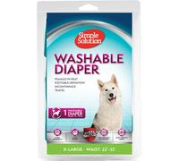 Simple Solution Reutilizables Lavables para Pañales Perra hembra, Absorbentes con Ajuste a Prueba de Fugas, Micción Excitable o Incontinencia, 1 x Pañal hembra