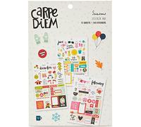 Simple Stories 7974 Planner Essentials - Pegatinas multicolor, tamaño A5, 12,21 x 14 x 0,4 cm