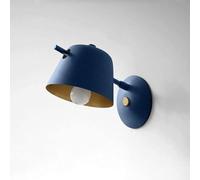 Simple Style Wrought Iron Wall Lamp, Creative Personality Metal Lampshade Wall Light, Embedded Installation Walllanten, E27 Screw Single-Ended Wall Sconce, Porch Aisle Decorative Lamps (Size :/Blue