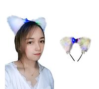 Simple Sweet Accesorios para el cabello para mujer, diadema para lavar la cara, diadema para orejas, diadema multicolor brillante, diadema de felpa para mujer, para lavar la cara, suave, spa, diadema