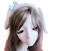 Simple Sweet - Accesorios para el cabello para mujeres y estudiantes, diadema de dibujos animados, diadema de felpa con lazo para el pelo, diademas de felpa para mujeres para lavarse la cara, diademas