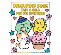 Simple & Sweet: My First Bold Coloring Book: 50+ Cute & Easy Designs with Thick Lines for Toddlers, Kids, and Beginners