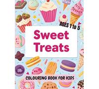 Simple Sweet Treats Coloring Book for kids: Perfect for children ages 1-5, this 8.5" x 11" coloring book includes 50 fun black-and-white line art pages featuring cakes, cookies, ice cream, and more.