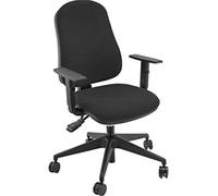 Unisit silla administrativa sincro simple negra reposabrazos ajustable