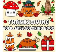 Simple Thanksgiving Joy: Bold and Easy Coloring Pages for All Ages