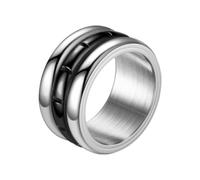 Simple Three Anning Rings Anillos Geométricos Alivio De Estrés De Acero Inoxidable Accesorio Dedo Contemporáneo Para Mujeres Anillo Cómodo