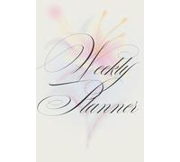 Simple Weekly Planner Cream With Black Calligraphy and Pastel Multicolored Lily: Pretty Daily Journal for Note Taking, Task Management, List Writing, Goal Tracking & More!