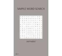 Simple Word Search Easy Puzzle: Simple and Easy Word Search Book for Children and Adults (Vol. 1) | Themed Puzzles, 5x8 inches, 100+Pages in Large Print | Beginner-Friendly | Solution Included