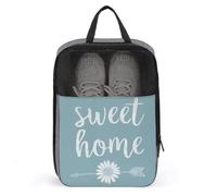 Simple Words Sweet Home y Daisy Flower - Bolsa de zapatos para viajes, uso diario, bolsa de almacenamiento antipolvo para zapatos de golf