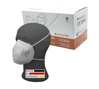 SimpleBreath SKYLOTEC - 25 Mascarillas FFP2 Respirador para la Cabeza, Embalaje Individual y Fabricado en Alemania, 5 Capas, Protección contra el Polvo, Empaquetadas Individualmente