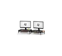 SimpleHouseware 2PK Metal Desk Monitor Stand Riser with Organizer Drawer