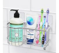 SimpleHouseware - Soporte Adhesivo para Cepillo de Dientes, Organizador de baño, Cromado