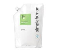simplehuman, bolsa de recambio de jabón de manos líquido e hidratante, pepino, 1 L