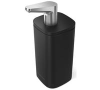 simplehuman Bomba de pulso de 10 onzas, dispensador de jabón líquido, bomba de jabón de manos sin goteo, acero inoxidable negro