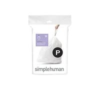 simplehuman Code P Liners Forro, Blanco, 10 Count (Pack of 2), 20