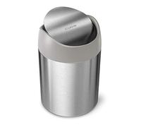 simplehuman CW2084, Acero Inoxidable Cepillado, Parte Superior Gris, 1.5 litros