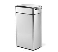 simplehuman CW2016 cubo estrecho con touch-bar, acero inoxidable cepillado, 40 L