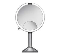 simplehuman, espejo con sensor trío, acero inoxidable cepillado
