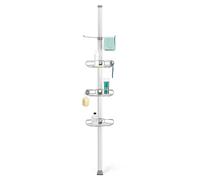 simplehuman, estantería de ducha grande con barra tensora, extensión de entre 1,8 m y 2,7 m