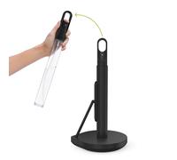 simplehuman KT1200 - Portarrollos de Cocina con Bomba de pulverización, de pie, fácil de rasgar una Hoja, Base Pesada (se Adapta a Rollos de Cocina de 23 a 28 cm), Acero Negro Mate