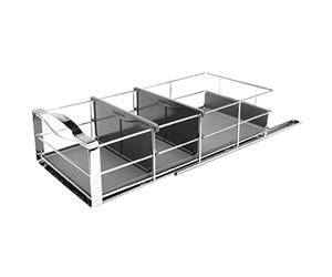 simplehuman, organizador de armario extraíble de 35 cm, plástico gris con soporte de acero grueso
