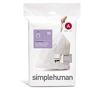 simplehuman Revestimiento de basura A de ajuste personalizado, 4.5 litros / 1.2 galones, 30 unidades