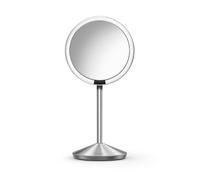 simplehuman ST3004 espejo plegable con sensor, acero inoxidable cepillado