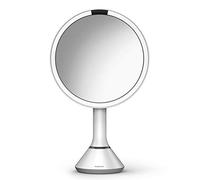 simplehuman ST3028 20cm Sensor Mirror with Touch-Control Brightness, White Stainless Steel