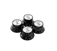 SimpleLife 2 Tone 2 Volume Perillas de Control de Guitarra Silver Hat Top de Campana para Gibson Les Paul SG