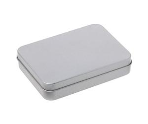 SimpleLife Metal Estaño Caja de Almacenamiento de Plata Organizador de Caja/Portamonedas Cápsulas Contenedor/Caja de Dulces (Plata)