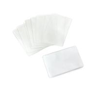 SimpleLife Protectores de Mangas de Tarjetas de plástico Transparente de 20 Piezas, Bolsillo para Tarjetas de crédito/Carteras con Inserto de Billetera para Tarjetas de identificación