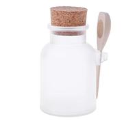 SimpleLife Scrub Salt Bottle Sealed Jar Cuchara de Madera Botella de Sello Helado de Corcho Blando 100 ML
