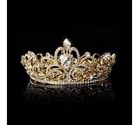 SimpleLife Vintage Rhinestone Diamante Boda Corona para la Novia Princesa Tiara Nupcial Accesorios para el Cabello joyero