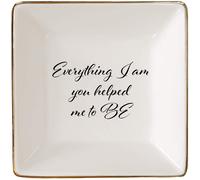 Simplemente cautivado todo lo que soy, me ayudaste a ser plato de joyera de cermica o soporte de anillo - regalo de San Valentn para mam de h