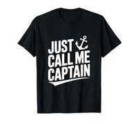 Simplemente llámame capitán Humor Divertido de Marinero náutico Camiseta