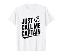 Simplemente llámame capitán Humor Divertido de Marinero náutico Camiseta gráfica económica