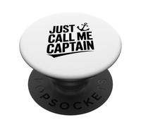 Simplemente llámame capitán Humor Divertido de Marinero náutico PopSockets PopGrip Adhesivo