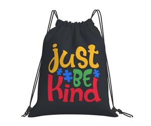 Simplemente Sé Amable Hombre Mujer Mochilas Deportiva Gran Capacidad Mochila Con Cordón Ajustable Bolsa De Gimnasio Para Playa Fútbol Yoga
