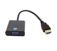 SIMPLETEK - Adaptador Conversor HDMI Macho > VGA Hembra con Audio 3.5mm y Alimentación Micro-USB, Soporte 1080p 60Hz, Plug & Play