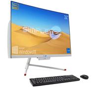 Simpletek AiO All in One 24" Curvo i7 16GB RAM SSD 480GB Windows 11 FHD Webcam integrada WiFi5 Bluetooth4.2 | Computer Curved Dekstop PC